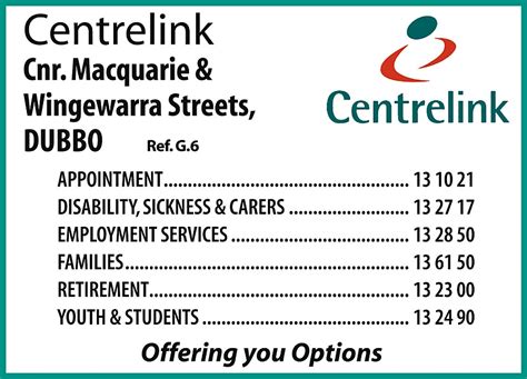 centrelink phone self service options.